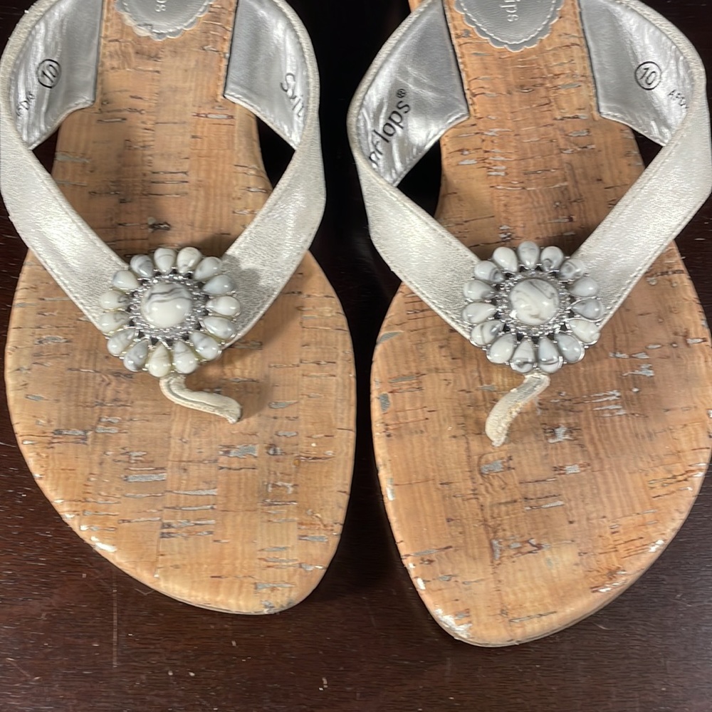 LINDSAY PHILLIPS SANDAL FLIP FLOP HEELS SIZE 10 - Picture 2 of 7